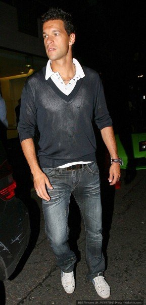 Michael Ballack enjoys a night at Jalouse. London, UK